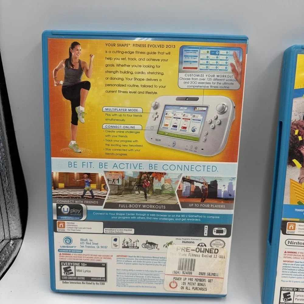 LOT OF 3 Wii U Games Bundle Just Dance‎ Kids 2014 Sing Party Your Shape Fitness